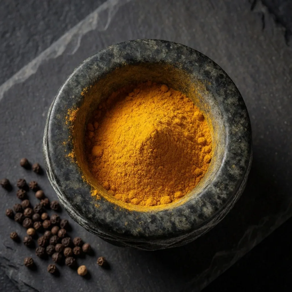 Ground turmeric powder